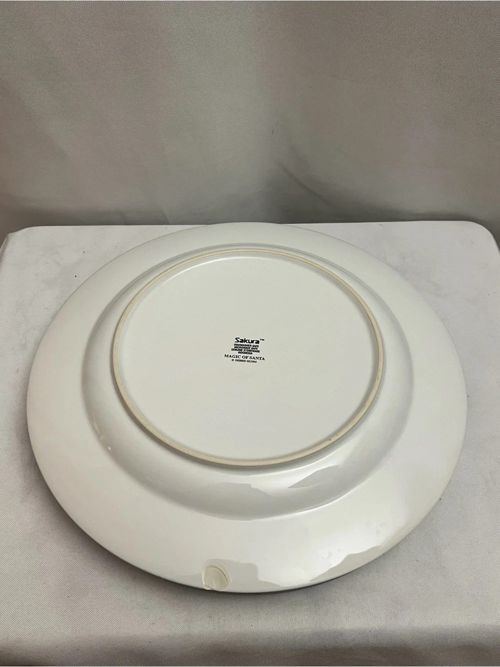 Sakura Debbie Mumm Magic Of Santa 12” Christmas Dinner Plate Vintage